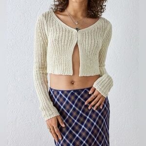 Urban Outfitters Kylie Knit Crop Cardigan